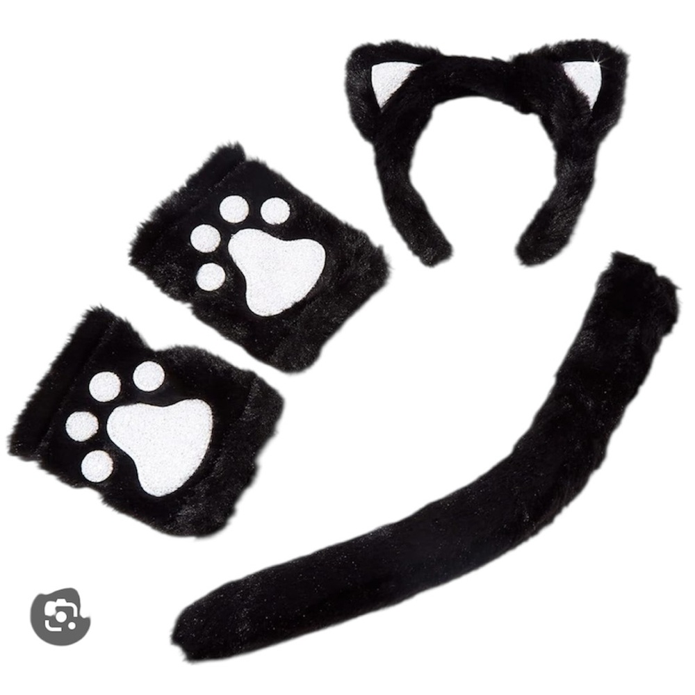 🔥4/$20 NWT Claire’s 4 pc. Glow in the Dark Cat Costume Accessories